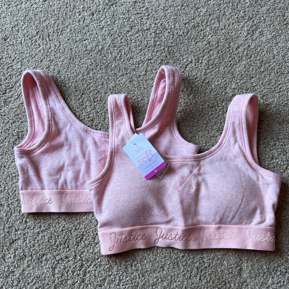 Pair of girls/teen sports bras